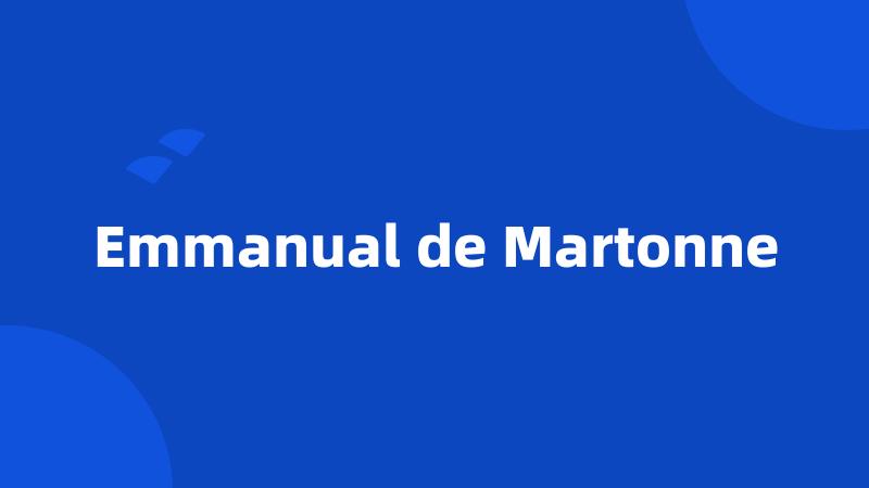 Emmanual de Martonne