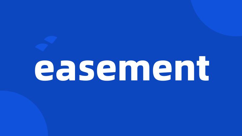 easement