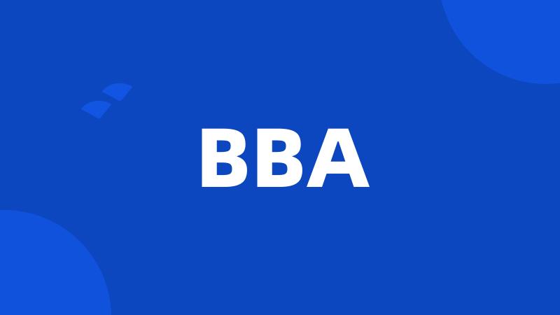 BBA