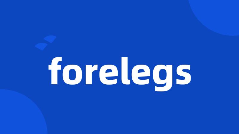 forelegs