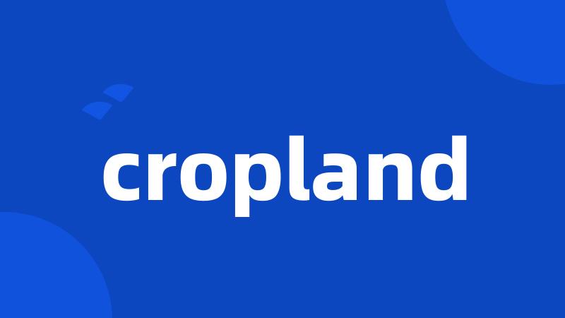 cropland