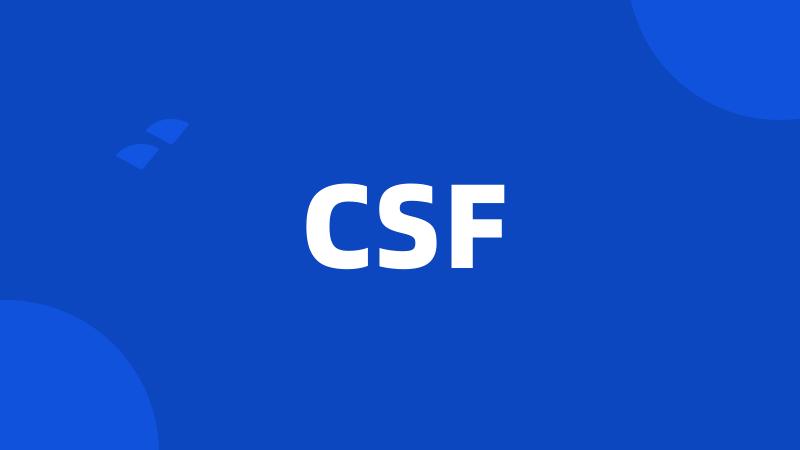 CSF