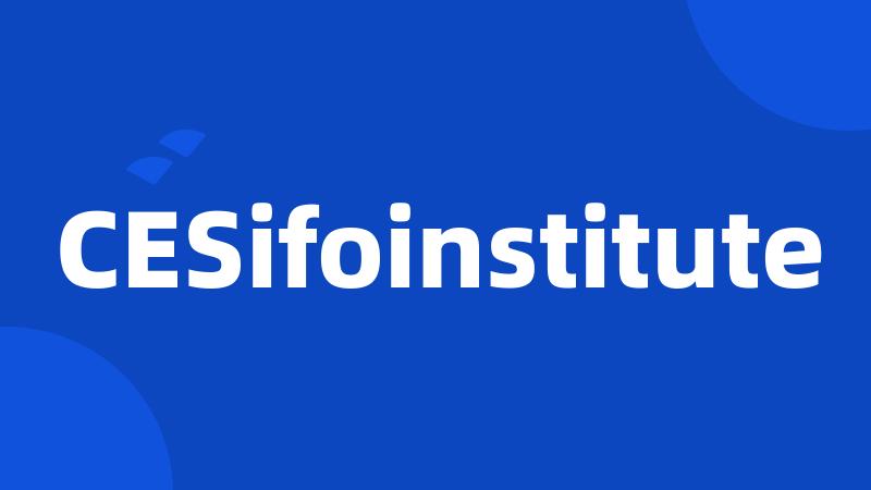 CESifoinstitute