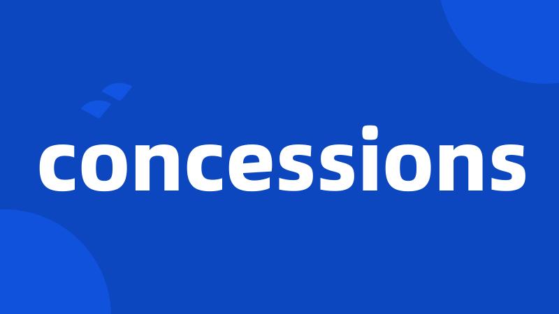 concessions