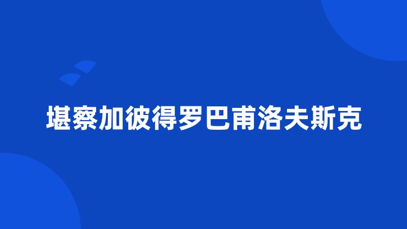 堪察加彼得罗巴甫洛夫斯克