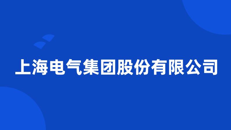 上海电气集团股份有限公司