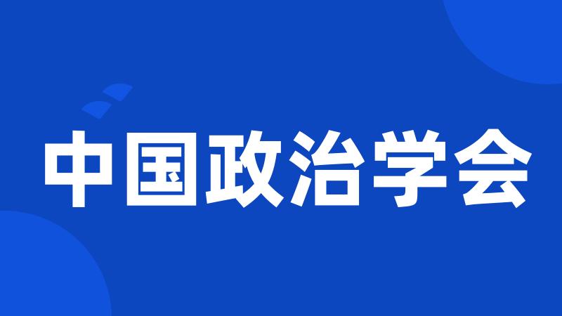 中国政治学会