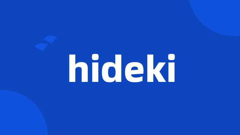 hideki