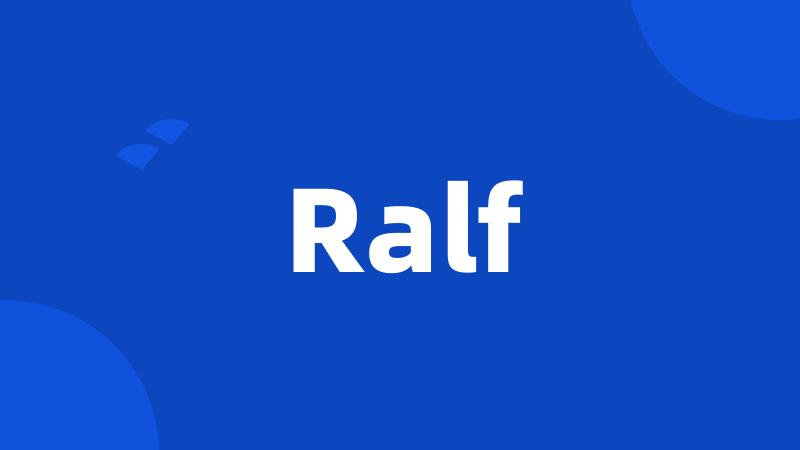 Ralf