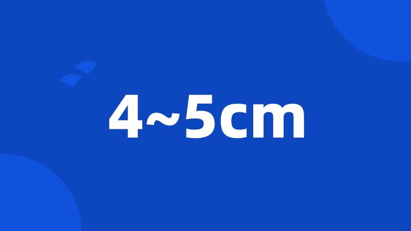 4~5cm