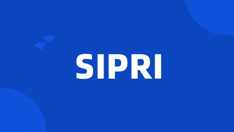 SIPRI