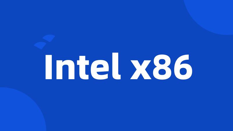 Intel x86