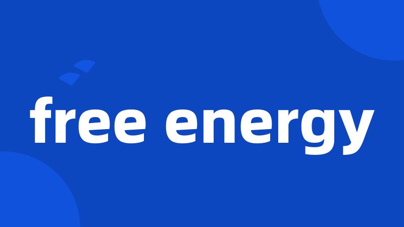 free energy