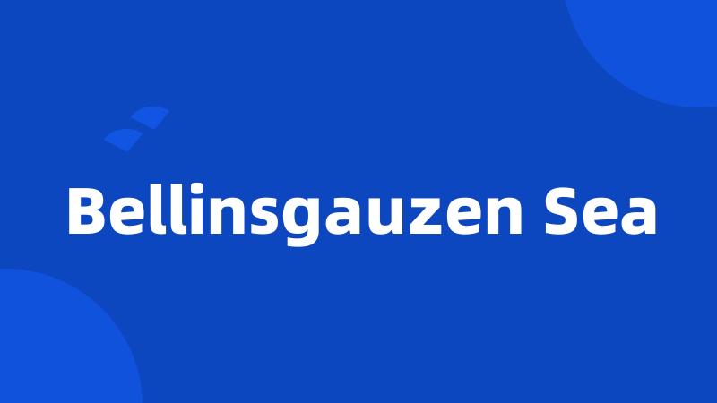 Bellinsgauzen Sea