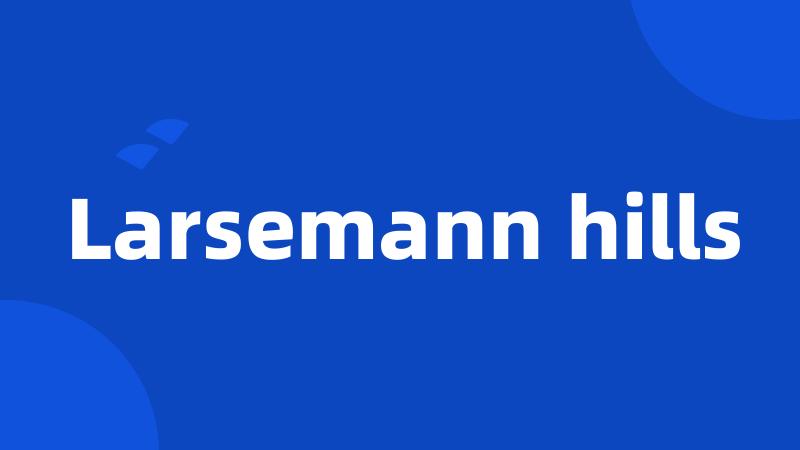 Larsemann hills