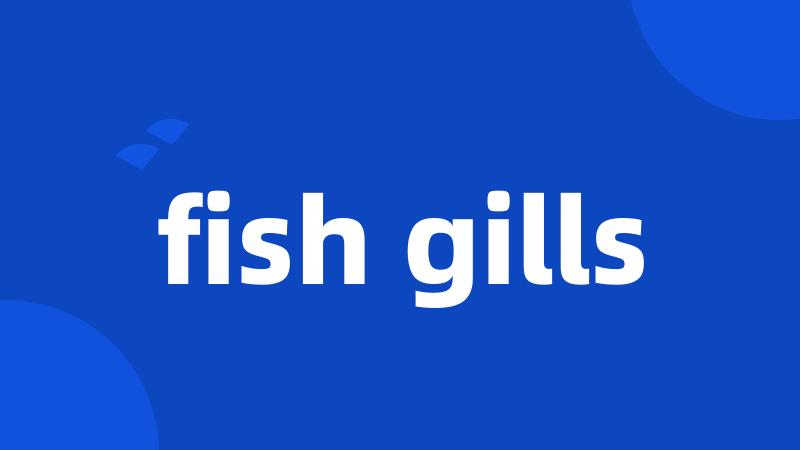 fish gills