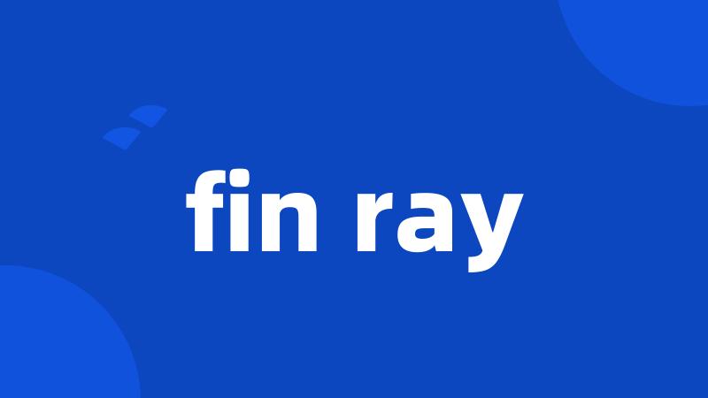 fin ray