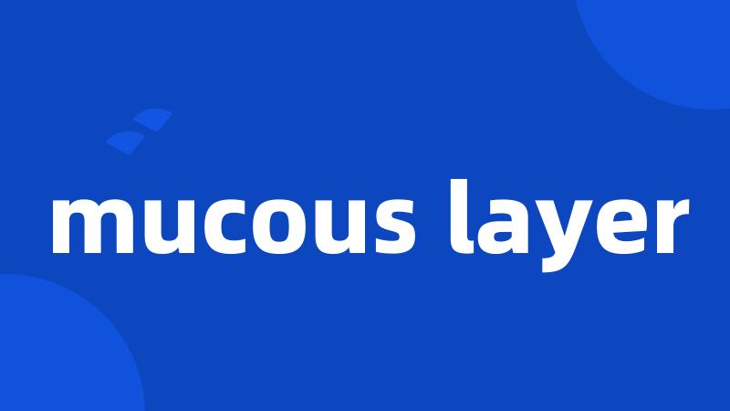 mucous layer