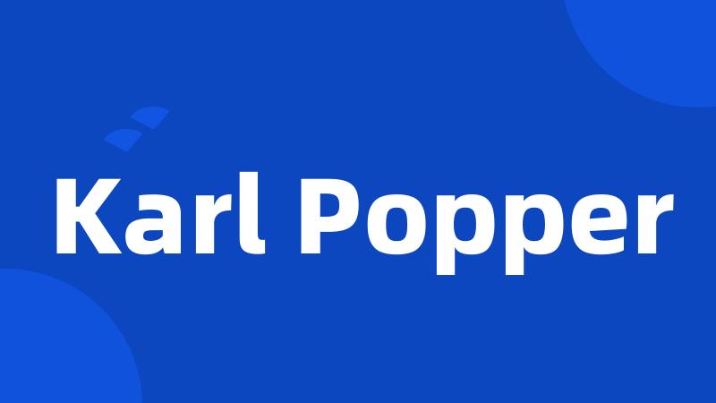 Karl Popper