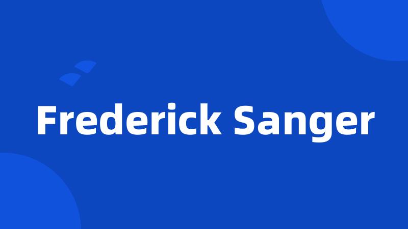 Frederick Sanger