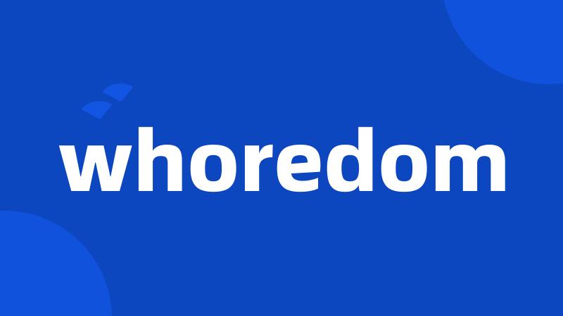 whoredom