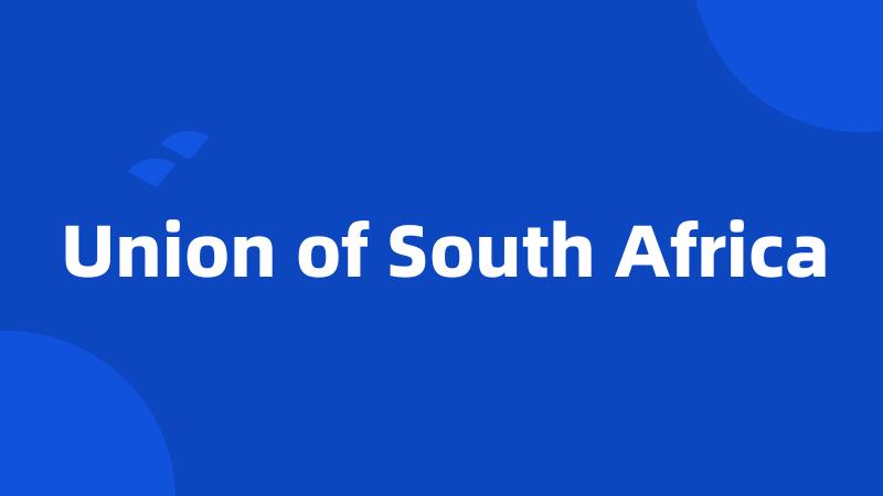 Union of South Africa