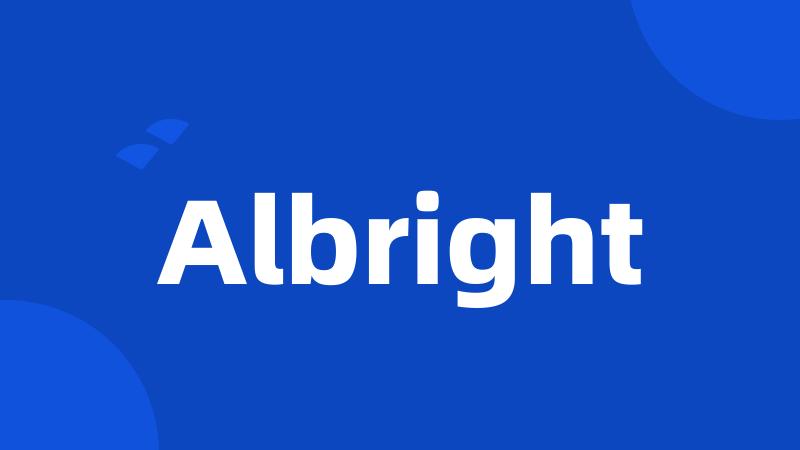 Albright