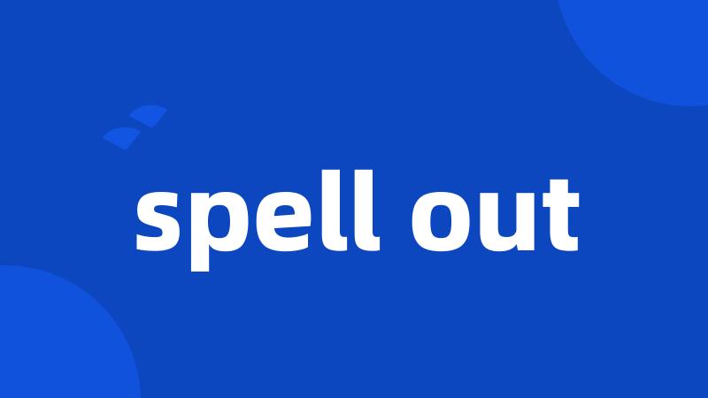 spell out