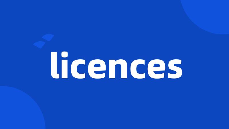 licences