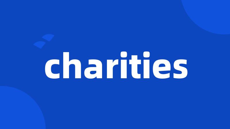 charities