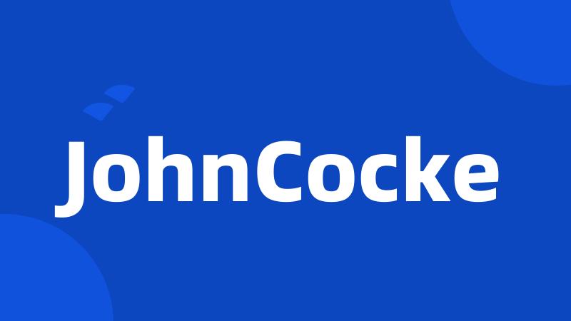 JohnCocke