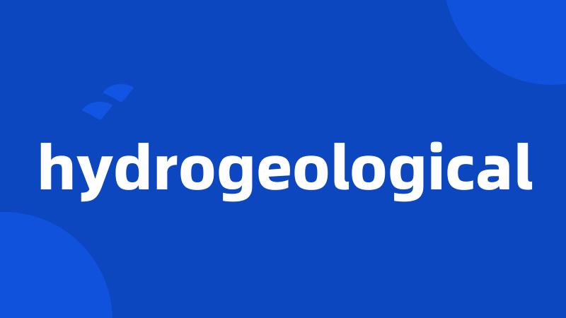 hydrogeological