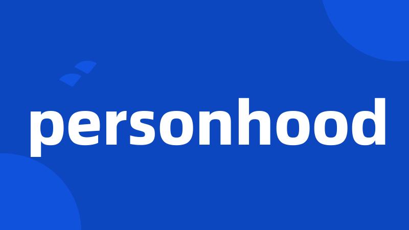 personhood