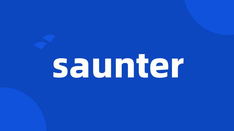 saunter