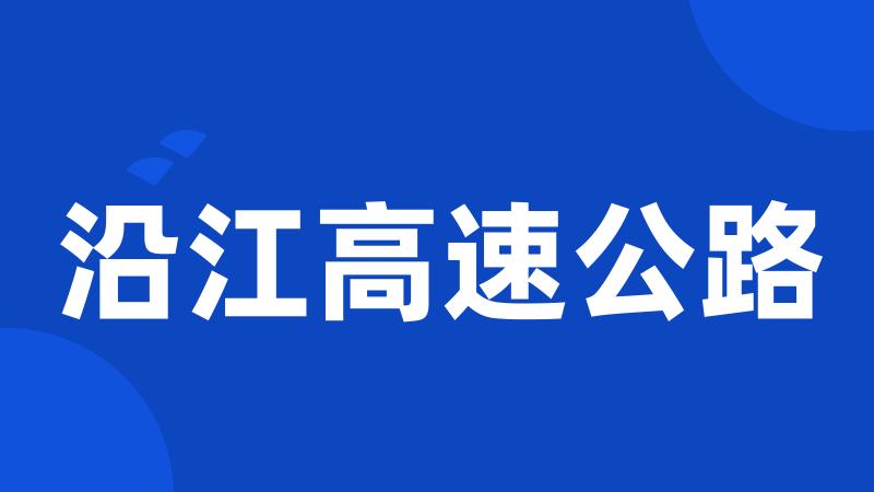 沿江高速公路