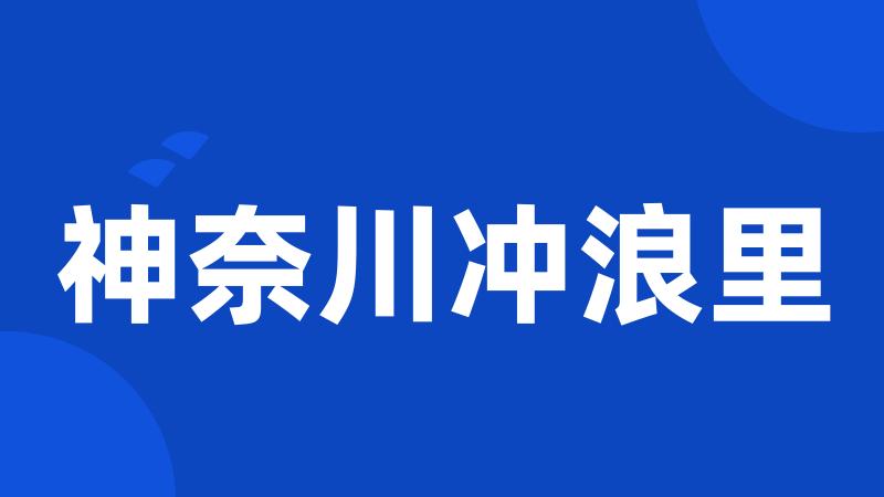 神奈川冲浪里