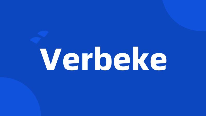 Verbeke