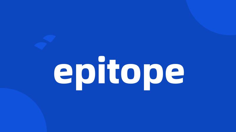 epitope