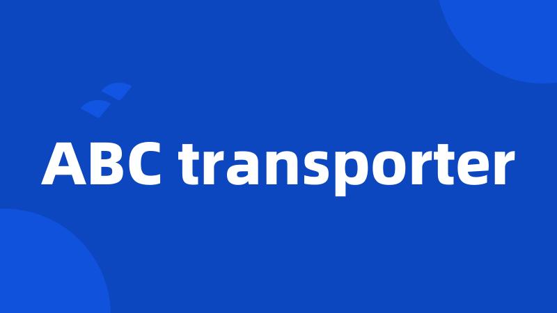 ABC transporter