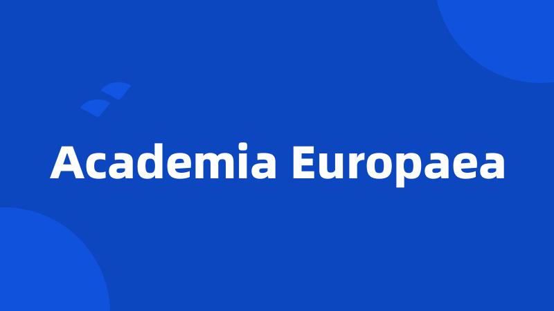 Academia Europaea