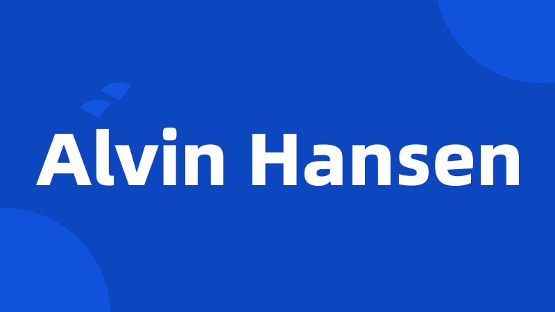 Alvin Hansen