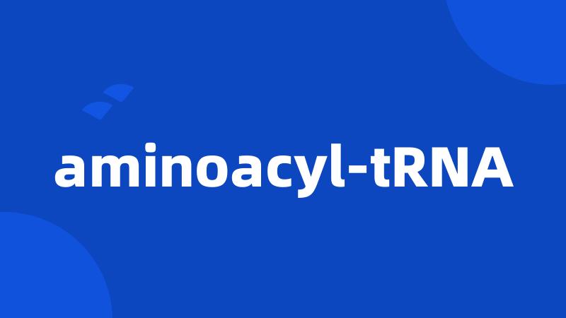 aminoacyl-tRNA