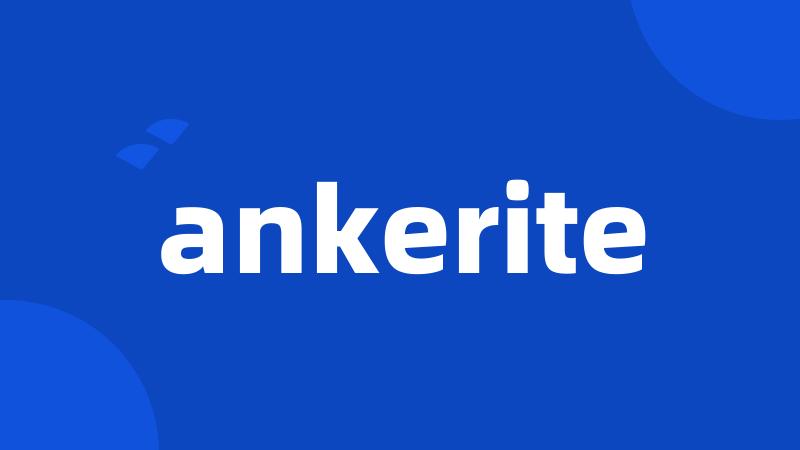 ankerite