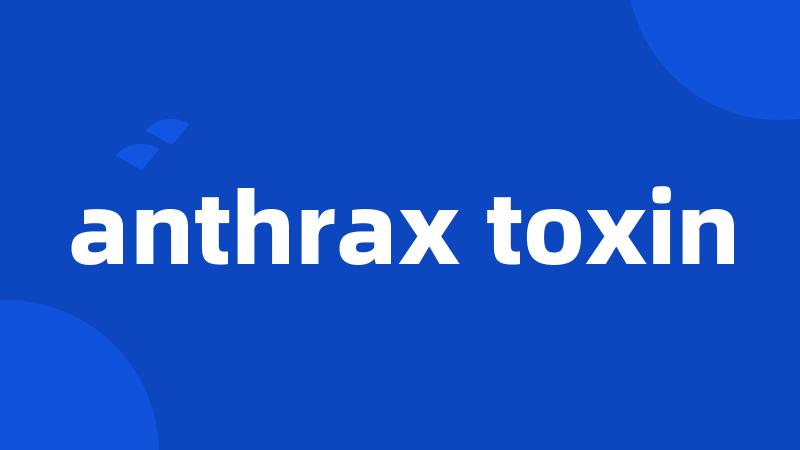 anthrax toxin