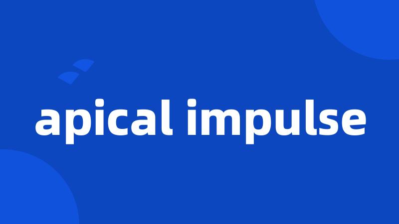 apical impulse