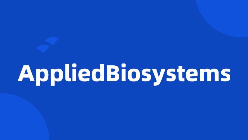 AppliedBiosystems