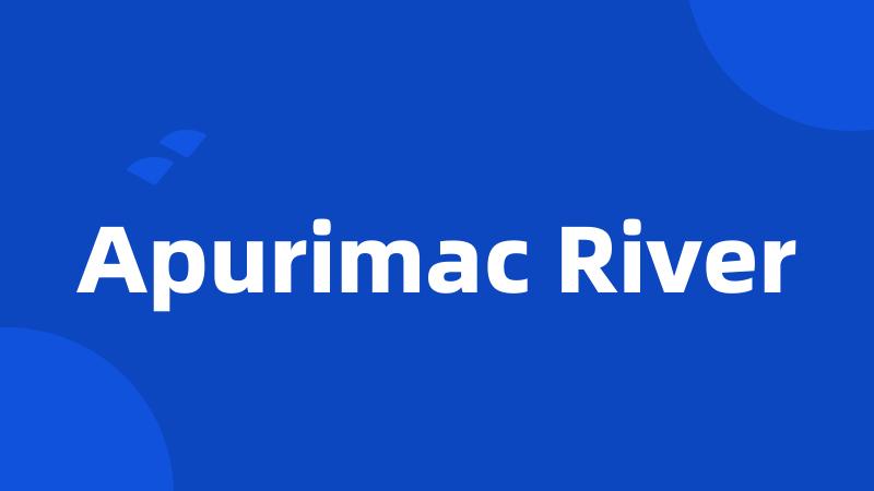 Apurimac River