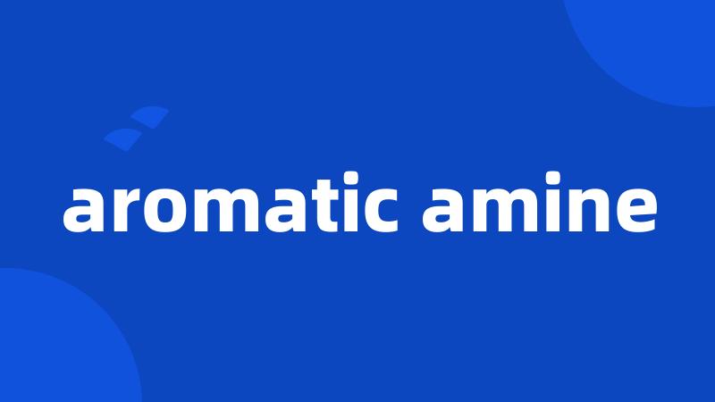 aromatic amine