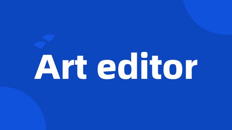 Art editor