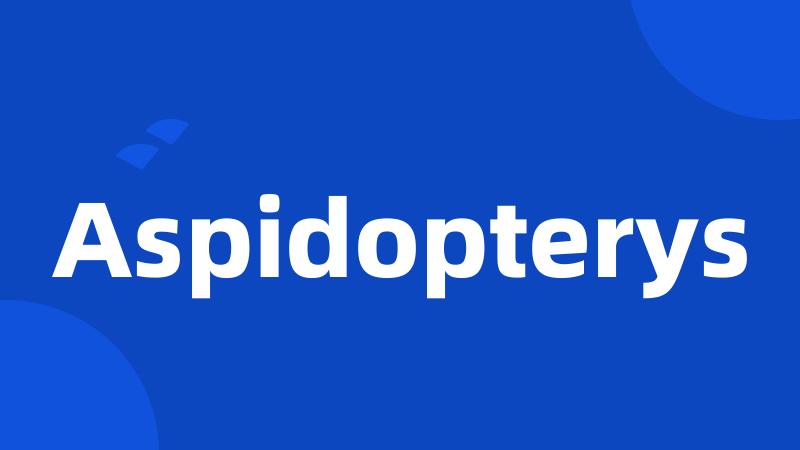 Aspidopterys